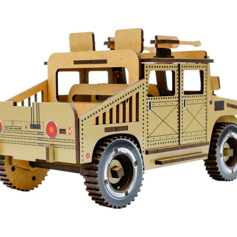 Дерев'яний 3D конструктор "Humvee"	100 деталей 00927
