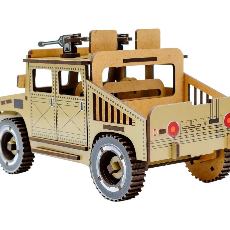 Дерев'яний 3D конструктор "Humvee"	100 деталей 00927