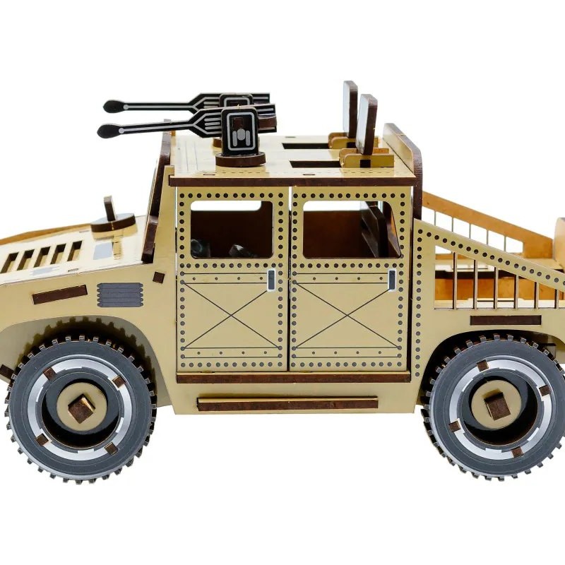 Дерев'яний 3D конструктор "Humvee"	100 деталей 00927