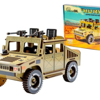 Дерев'яний 3D конструктор "Humvee"	100 деталей 00927