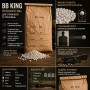Кулі BB KING Normal 0.12 г 25 кг білі, страйкбольні кульки 6 мм