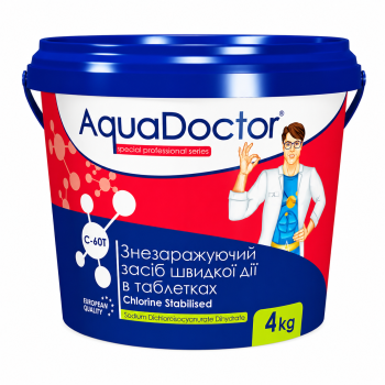 Хлор AquaDoctor C-60T 4 кг у таблетках 20 г 017451
