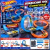 Ігровий швидкісний трек Hot Wheels з моторизованим прискорювачем, 3 варіанти складання та машинка