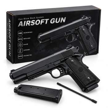 Страйкбольний пістолет VIGOR VG2 металевий, Colt 1911A1, 6 мм BB, магазин на 20 кульок