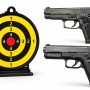 C4 Пістолет GLOCK G17 Vigor пластик + пістолет SIG P226+ мішень 6.5 дюймів+ кулі 0.12г 1000шт