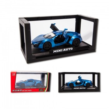 Машинка металева MiniAuto 32012C, масштаб 1:32, інерційна, світло, звук, відкриваються двері