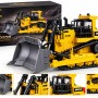 1700  Бульдозер металевий HUINA 1:50 гусеничний з рухомим відвалом