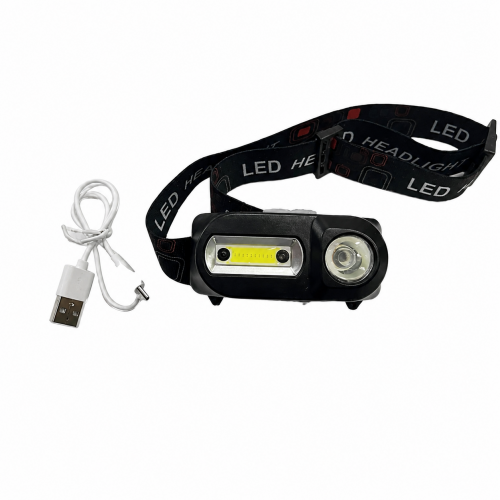 Налобний ліхтар BL-5591 COB USB з акумулятором 18650