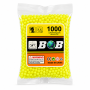 CB-1000E 6MM Пластикові кульки для іграшкової зброї, 1000 шт у пакеті