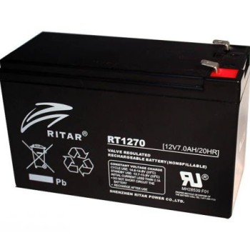 Батарея  Ritar AGM RT1270B, 12V-7Ah