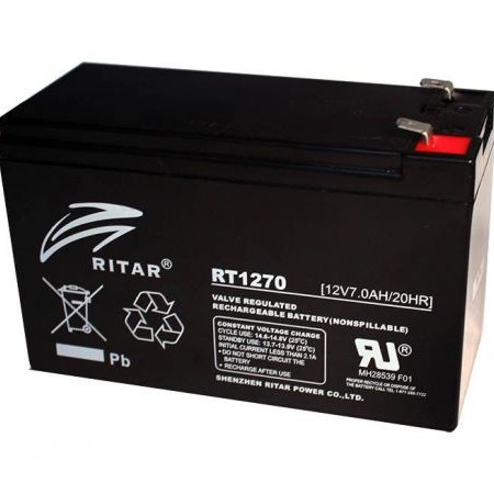 Батарея  Ritar AGM RT1270B, 12V-7Ah