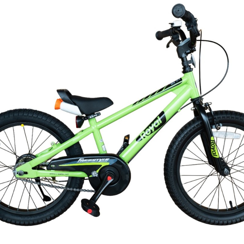 RB18-30 ВЕЛОСИПЕД ДИТЯЧИЙ ROYAL BABY FREESTYLE ЗЕЛЕНИЙ 18 ДЮЙМІВ БЕГОВЕЛ+ВЕЛОСИПЕД