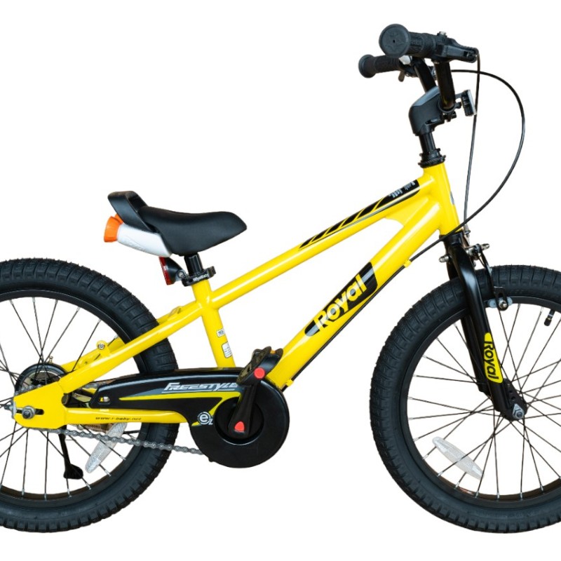 RB14-30-ДИТЯЧИЙ ВЕЛОСИПЕД ROYAL BABY EZ FREESTYLE БЕГОВЕЛ+ВЕЛОСИПЕД ЖОВТИЙ 14 ДЮЙМІВ