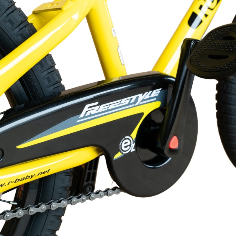 RB14-30-ДИТЯЧИЙ ВЕЛОСИПЕД ROYAL BABY EZ FREESTYLE БЕГОВЕЛ+ВЕЛОСИПЕД ЖОВТИЙ 14 ДЮЙМІВ