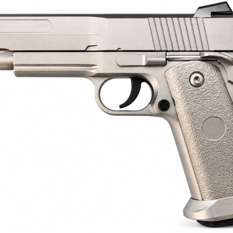 Металевий страйкбольний пістолет VIGOR V18 Silver COLT M1911 (6 мм BB)