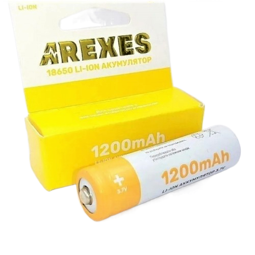 Акумулятор Arexes 18650 Li-Ion 1200 mAh, 3.7v  БЕЗ КОРОБОЧКИ