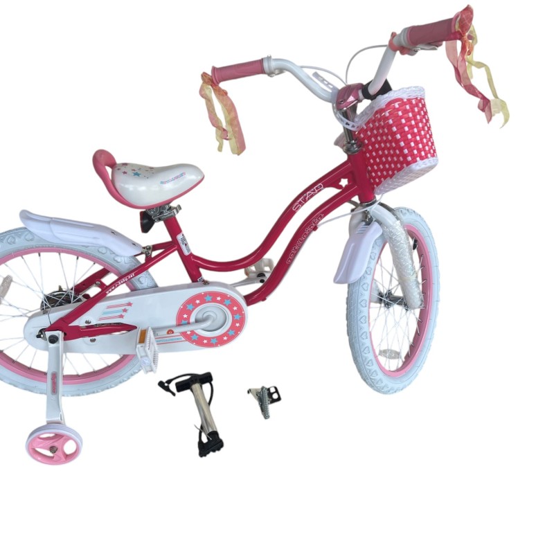 RB18G-1-ВЕЛОСИПЕД ДИТЯЧИЙ ROYAL BABY STARGIRL РОЖЕВИЙ 18 ДЮЙМІВ