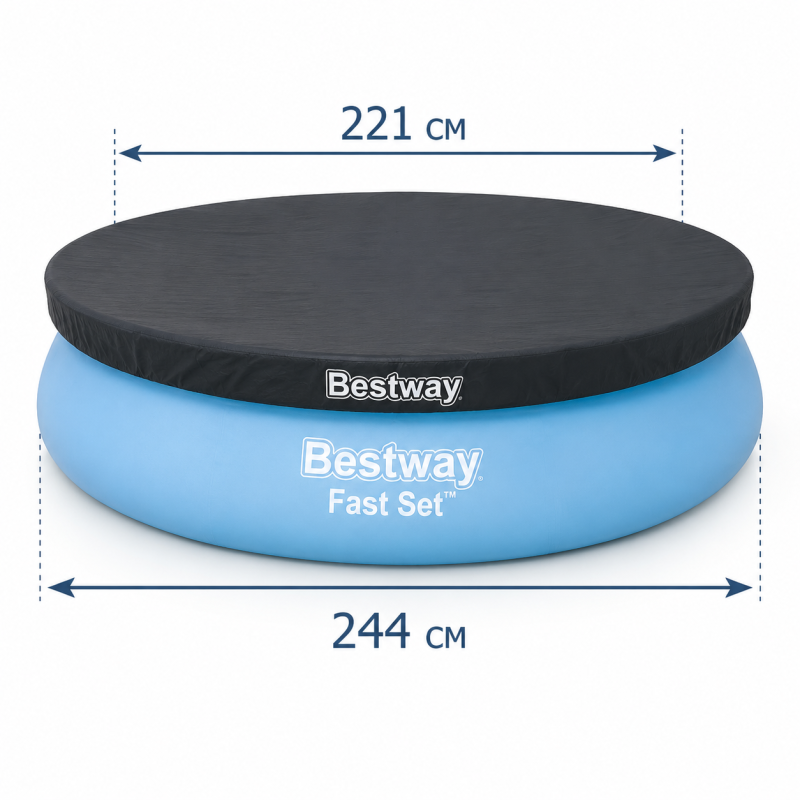 58032 Захисний тент-чохол Bestway 244 см для надувного басейну