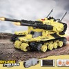 G484249-3906 Іграшковий конструктор Танк з подвійним дулом на радіокеруванні 618 деталей