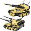 G484249-3906 Іграшковий конструктор Танк з подвійним дулом на радіокеруванні 618 деталей