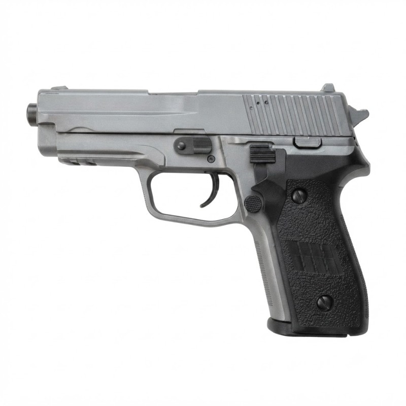 Дитячий металевий страйкбольний пістолет VIGOR V12 Silver Grey Sig Sauer P226 (6 мм BB)