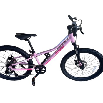 RB24-37 ДИТЯЧИЙ ВЕЛОСИПЕД ROYAL BABY JUNIOR 24 ДЮЙМА 7-17 STUDENT BIKE РОЖЕВИЙ