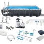 Каркасний басейн INTEX 26368, 732 х 366 х 132 см (7 г/год - 7 900 л/ч, драбина, тент, підстилка, набір для догляду)