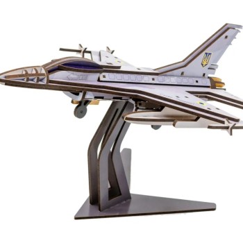 Дерев'яний 3D конструктор "F16" 79 деталей 26913