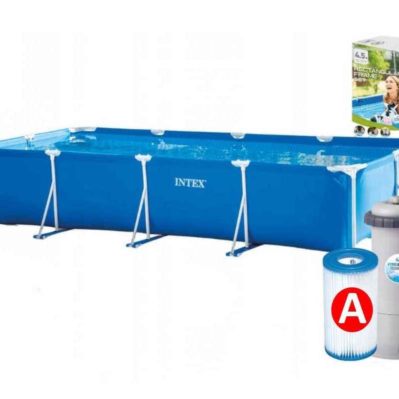 Intex 28274, каркасний басейн 450 х 220 х 84 см (картриджний фільтр 2006 л/год)