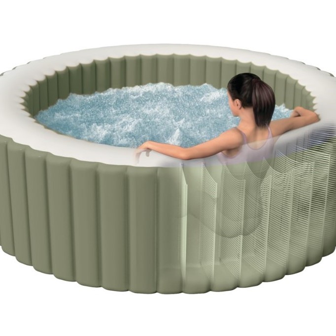 СПА-БАСЕЙН INTEX BUBBLE MASSAGE 28426, 196 х 71 см (4-х місний 1 741 л/год, тент, підстілка, сумка для зберігання, аеромасаж)