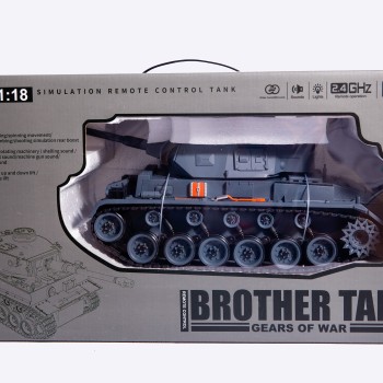 G239427-ZY021-827 БОЙОВИЙ ТАНК GERMAN PANTER III  акумуляторний радіокерований зі звуком  стріляє арбізом кульками