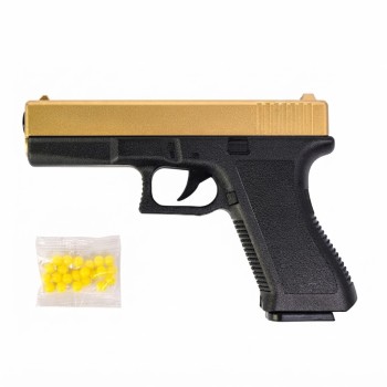 Дитячий металевий страйкбольний пістолет VIGOR V313 Tan Glock G17 (6 мм BB)