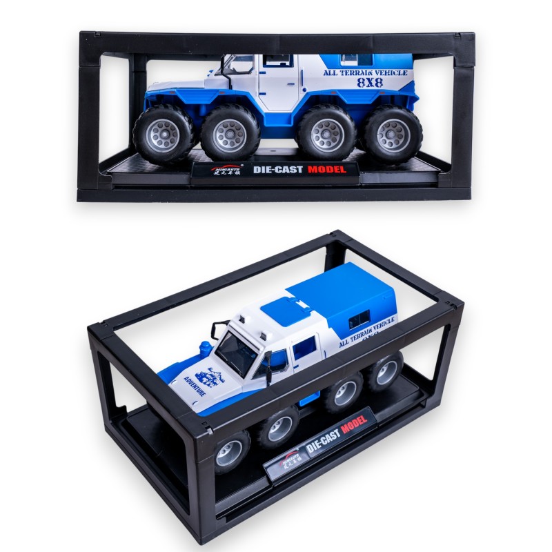 G458917-DC24213 SHAMAN CONQUERORS CAR 1:24, 8x8 ATV, 3 кольори, підсвічування фар, реалістичні звуки