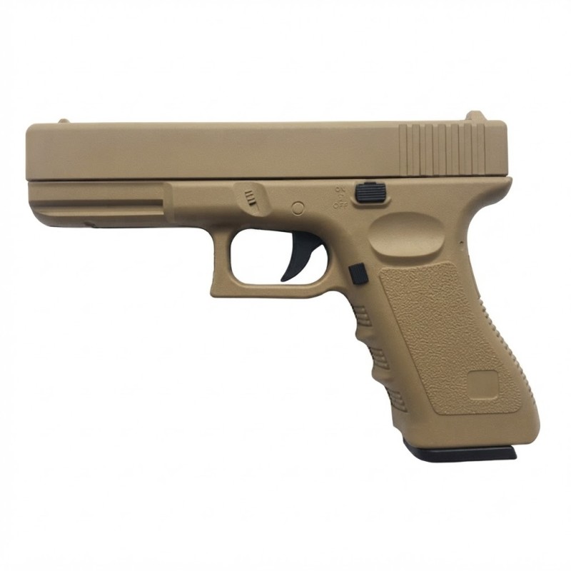 Металевий страйкбольний пістолет VIGOR V20 Tan Glock 17 (6 мм BB)
