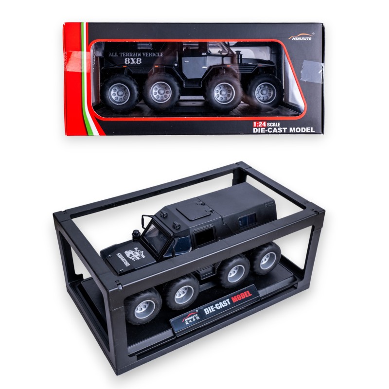 G458920-DC24313 SHAMAN CONQUERORS POLICE CARS 1:24, 8x8 ATV, 2 кольори, підсвічування фар, реалістичні звуки