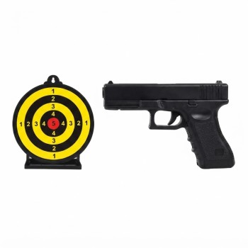 Набір VIGOR C1-7 металевий страйкбольний пістолет Glock G17 з мішенню та кулями BB 6 мм