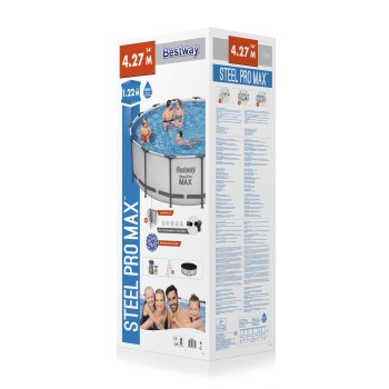 5612X  Каркасний басейн Bestway  427х122 см з картриджним фільтром, тентом і драбиною