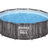 5614X Каркасний басейн Bestway Wood Style 366х100 см з картриджним фільтром 2006л/год і драбиною