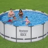Каркасний басейн Bestway 5618W 396х122 см, з картриджним фільтром, сходами і захисним тентом