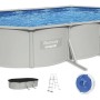 56369 Сталевий басейн Bestway, 610 x 360 x 122 см (6 056 л/год, тент, підстилка, драбина, дозатор, скіммер)