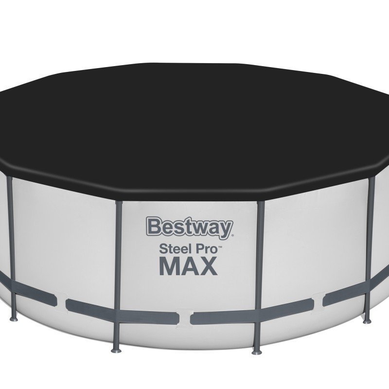Каркасний басейн Bestway 56420 розмір 366х122 з картриджем і фільтром, зі сходами