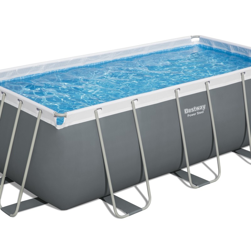 56457 Басейн каркасний Bestway, 412 х 201 х 122 см (3 028 л/год (пісочний), дозатор, драбина)