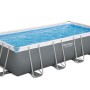 56456 Басейн каркасний прямокутний у комплекті Bestway 4.12m x 2.01m x 1.22m (2 006 л/год, драбина)