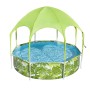 56432 Басейн Bestway 8' x 20"/2.44m x 51cm з водяним розпилювачем під куполом.