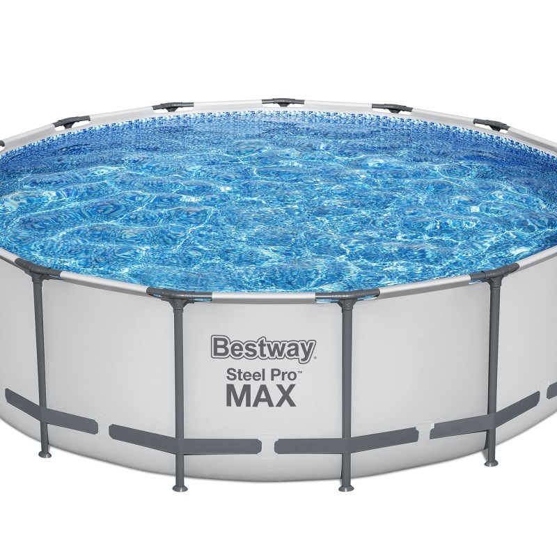 56438 Каркасний басейн Bestway 457х122 см з картриджним фільтром і драбиною і тентом