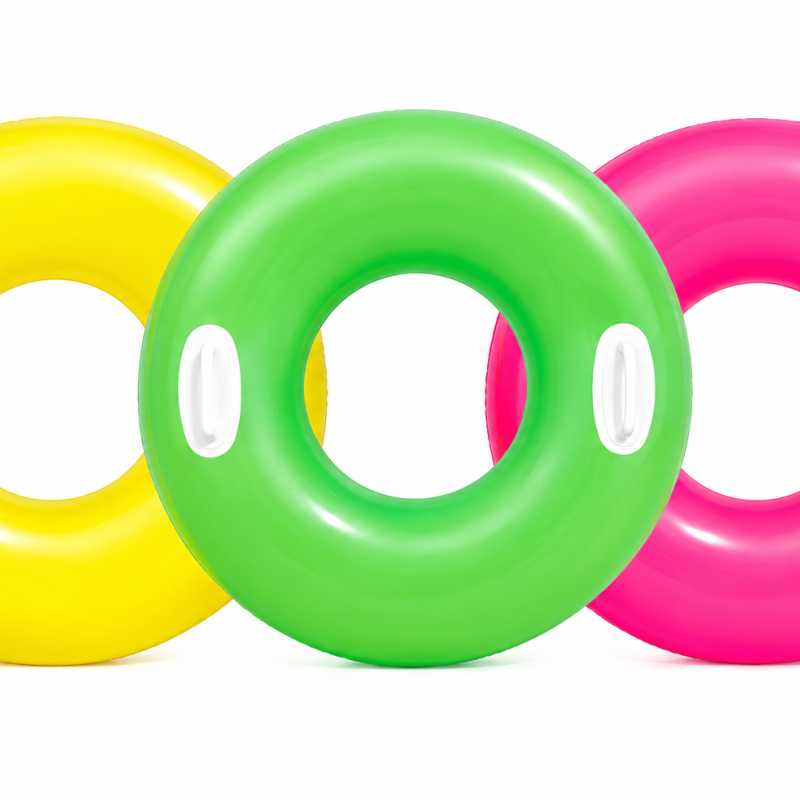 Надувне коло для плавання Intex 59258NP Hi-Gloss Tubes 76 см, 4 кольори