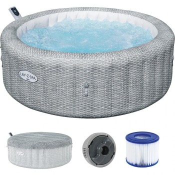 6001N Надувний джакузі - СПА Lay-Z-Spa Bali, Bestway, 196 х 71 см (6 місць: 1 325 л/год, аеро)