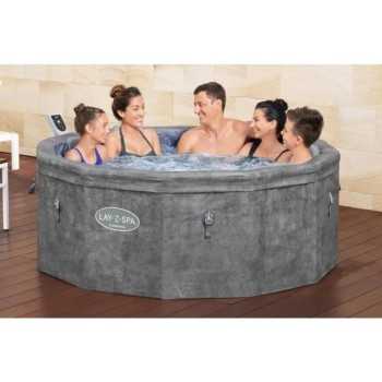 6001V Джакузі - СПА Lay-Z-Spa Carrara зі вбудованими панелями, Bestway, 170 х 65 см (6 місць: 1 325 л/год, аеро)
