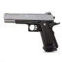 Страйкбольний пістолет VIGOR V306 Silver Grey HI-CAPA 5.1, 6 мм, сріблясто-чорний