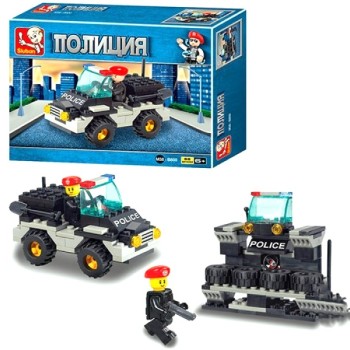 Конструктор Поліцейська машина, серія Поліцейська, Sluban M38-B800, 88 дет.